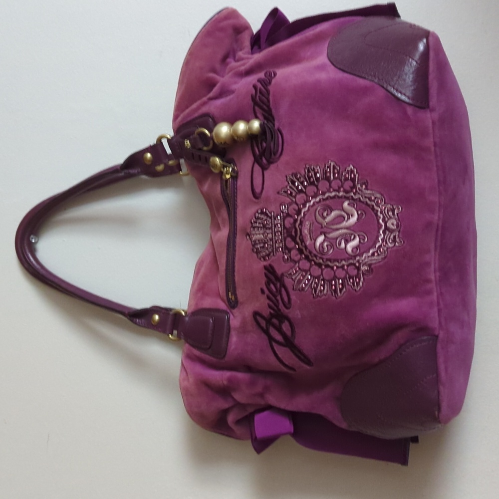 Vintage Juicy Couture Velour Purple Splendor Tote